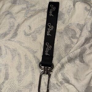 NWT Black Bling PINK by Victoria’s Secret Keychain Holder Wristlet